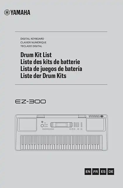 yamaha雅马哈EZ-300 Drum Kit List